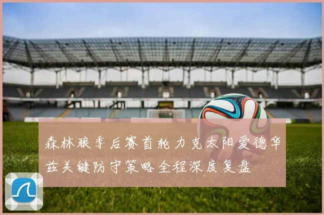 森林狼季后赛首轮力克太阳爱德华兹关键防守策略全程深度复盘